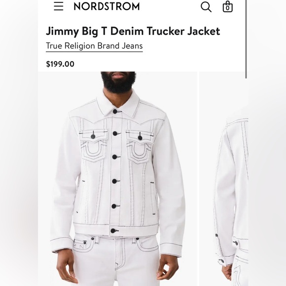 *Brand New* True Religion Jimmy Big T Denim Trucker Jacket - Picture 1 of 4
